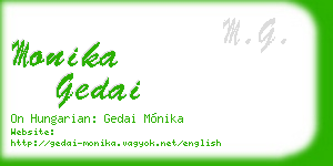 monika gedai business card